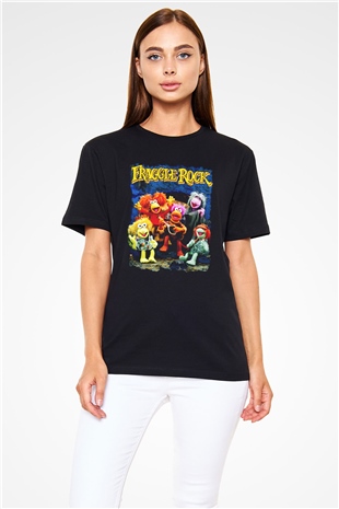 Fraggle Rock Siyah Unisex Tişört