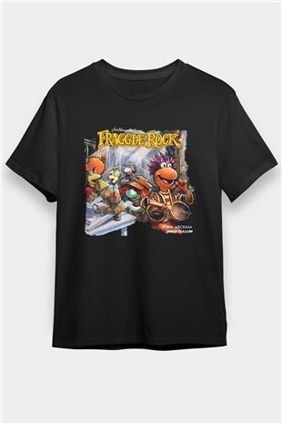 Fraggle Rock Siyah Unisex Tişört