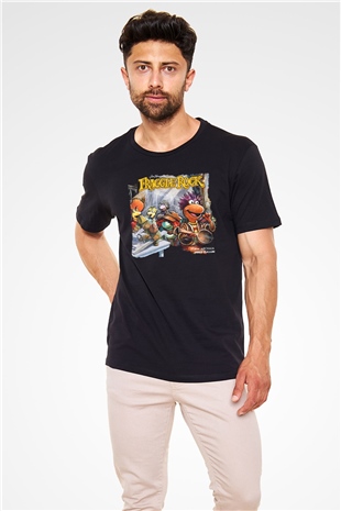 Fraggle Rock Siyah Unisex Tişört