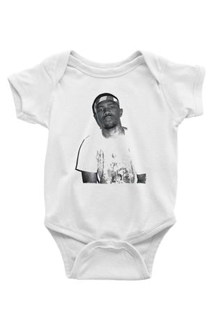 Frank Ocean Baskılı Beyaz Unisex Bebek Body - Zıbın