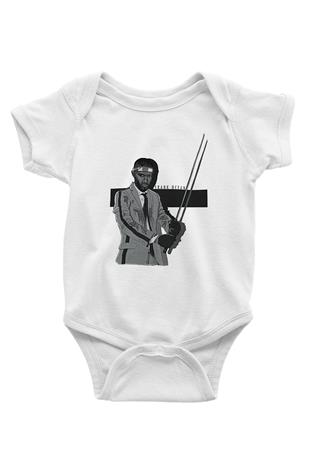Frank Ocean Baskılı Beyaz Unisex Bebek Body - Zıbın