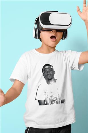 Frank Ocean Baskılı Beyaz Unisex Beyaz Çocuk Tişört - Tshirt