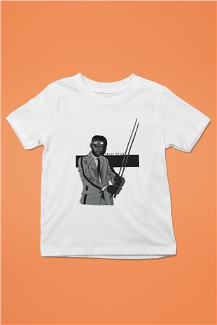 Frank Ocean Baskılı Beyaz Unisex Beyaz Çocuk Tişört - Tshirt