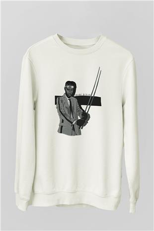 Frank Ocean Baskılı Beyaz Unisex Sweatshirt