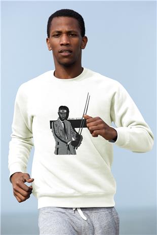 Frank Ocean Baskılı Beyaz Unisex Sweatshirt