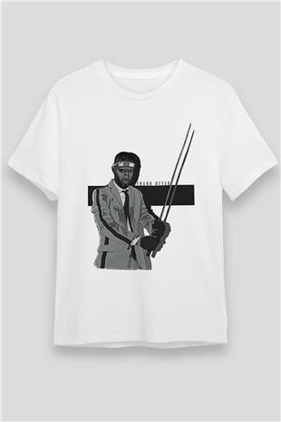 Frank Ocean Baskılı Unisex Beyaz Tişört - Tshirt