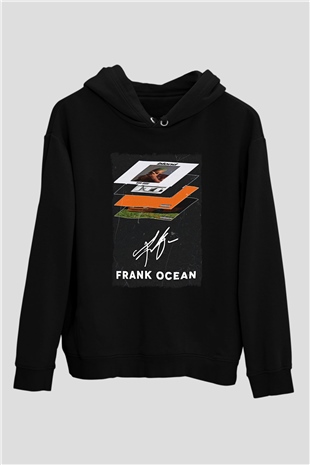 Frank Ocean Baskılı Unisex Siyah Hoodie