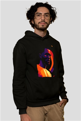 Frank Ocean Baskılı Unisex Siyah Hoodie