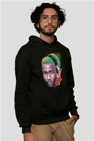 Frank Ocean Baskılı Unisex Siyah Hoodie