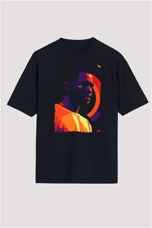 Frank Ocean Baskılı Unisex Siyah Oversize Tişört - Tshirt
