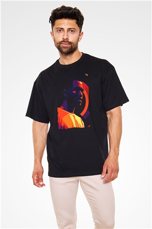 Frank Ocean Baskılı Unisex Siyah Oversize Tişört - Tshirt