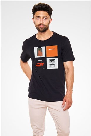 Frank Ocean Baskılı Unisex Siyah Tişört - Tshirt