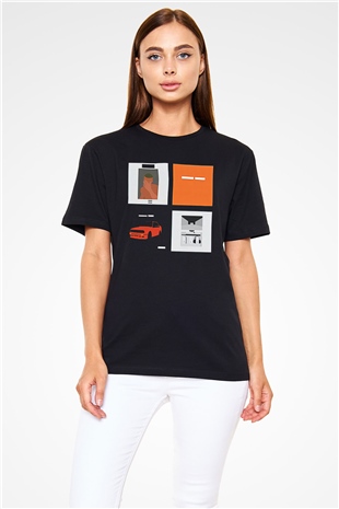 Frank Ocean Baskılı Unisex Siyah Tişört - Tshirt