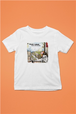 Frank Turner Baskılı Unisex Beyaz Çocuk Tişört