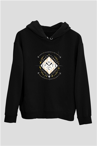 Frank Turner Baskılı Unisex Siyah Hoodie
