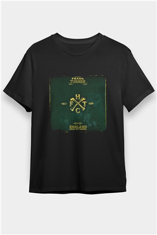 Frank Turner Baskılı Unisex Siyah Tişört