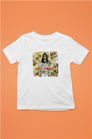 Frank Zappa Baskılı Unisex Beyaz Çocuk Tişört