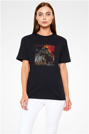Frank Zappa Baskılı Unisex Siyah Tişört