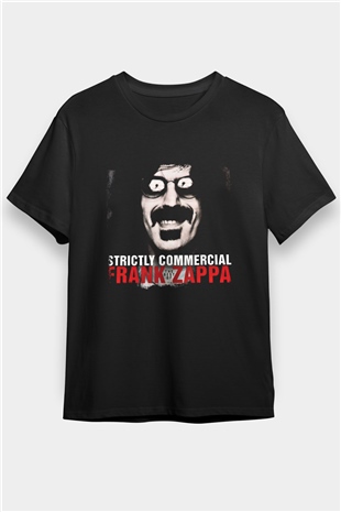 Frank Zappa Baskılı Unisex Siyah Tişört