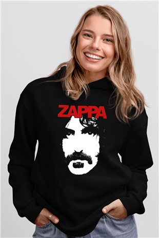 Frank Zappa Siyah Unisex Hoodie