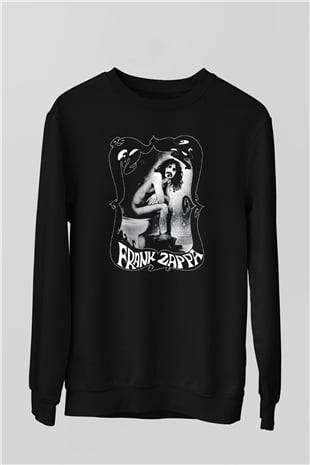 Frank Zappa Siyah Unisex Sweatshirt