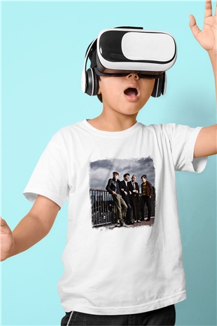 Franz Ferdinand Baskılı Unisex Beyaz Çocuk Tişört