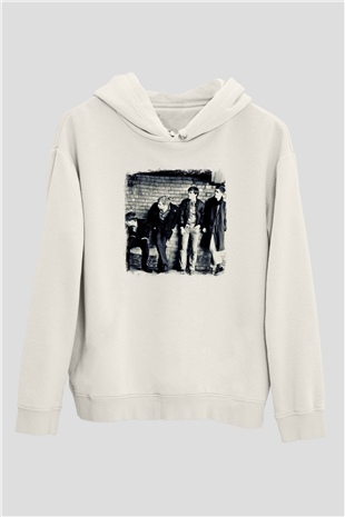 Franz Ferdinand Baskılı Unisex Beyaz Hoodie