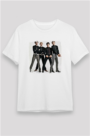 Franz Ferdinand Baskılı Unisex Beyaz Tişört