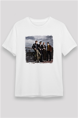 Franz Ferdinand Baskılı Unisex Beyaz Tişört