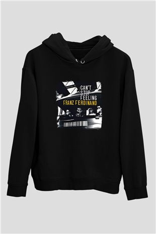 Franz Ferdinand Baskılı Unisex Siyah Hoodie