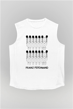Franz Ferdinand Beyaz Unisex Kolsuz Tişört