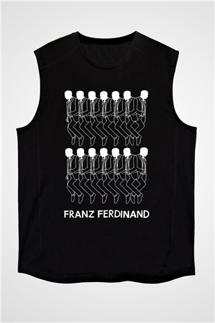 Franz Ferdinand Siyah Unisex Kolsuz Tişört