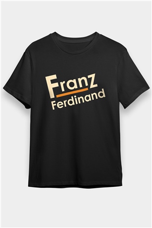 Franz Ferdinand Siyah Unisex Tişört T-Shirt - TişörtFabrikası