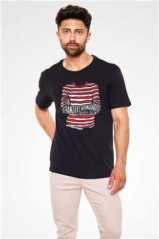 Franz Ferdinand Siyah Unisex Tişört T-Shirt - TişörtFabrikası