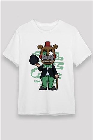 Freddy Gentlemen Baskılı Unisex Beyaz Tişört