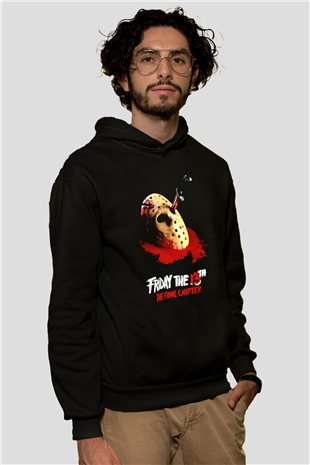 Friday the 13th 13.Cuma Siyah Unisex Hoodie