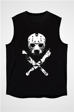 Friday the 13th 13.Cuma Siyah Unisex  Kolsuz Tişört
