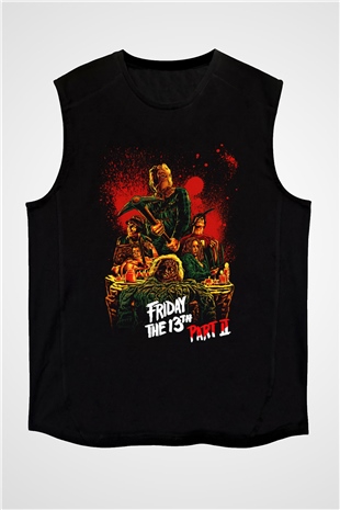 Friday the 13th 13.Cuma Siyah Unisex Kolsuz Tişört