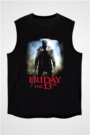 Friday the 13th 13.Cuma Siyah Unisex Kolsuz Tişört