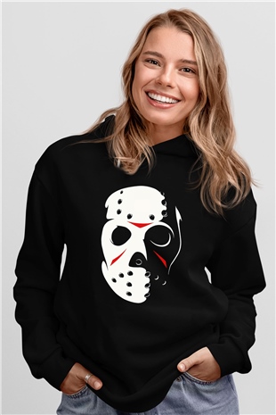 Friday the 13th 13.Cuma Siyah Unisex Kapüşonlu Sweatshirt