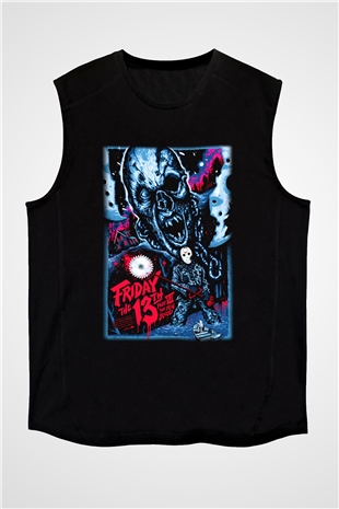 Friday the 13th 13.Cuma Siyah Unisex Kolsuz Tişört