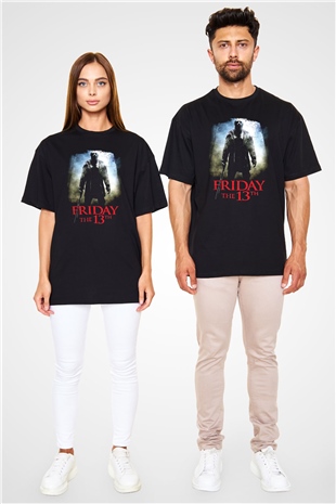 Friday the 13th 13.Cuma Siyah Unisex Oversize Tişört