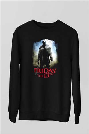 Friday the 13th 13.Cuma Siyah Unisex Sweatshirt