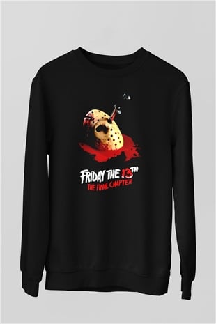 Friday the 13th 13.Cuma Siyah Unisex  Sweatshirt