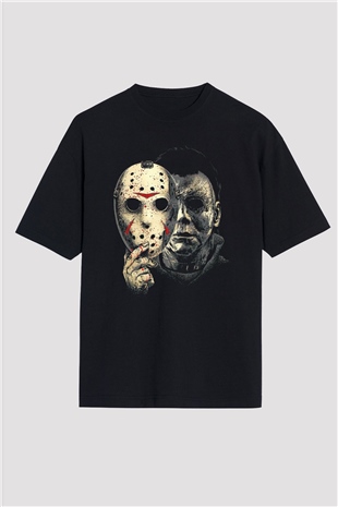 Friday the 13th 13.Cuma Siyah Oversize Tişört