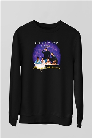 Friends Siyah Unisex Sweatshirt