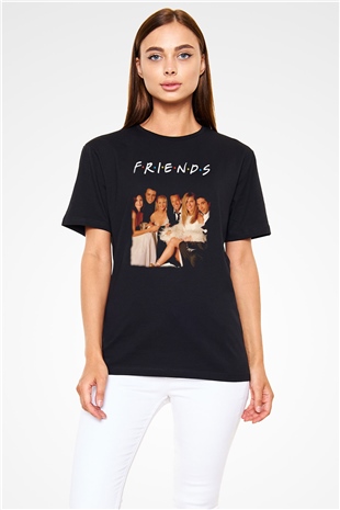 Friends Siyah Unisex Tişört