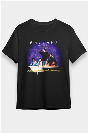 Friends Siyah Unisex Tişört