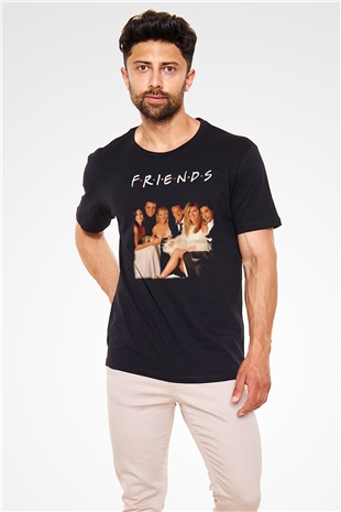 Friends Siyah Unisex Tişört