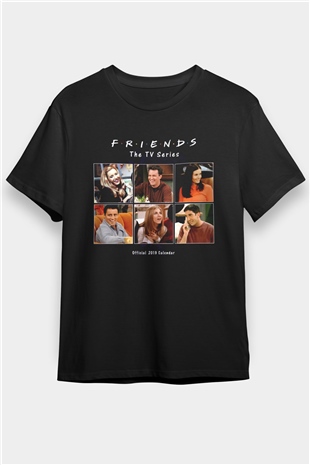 Friends Siyah Unisex Tişört